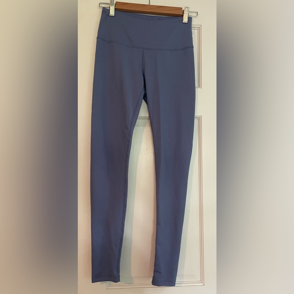 Blue High-Waisted Leggings